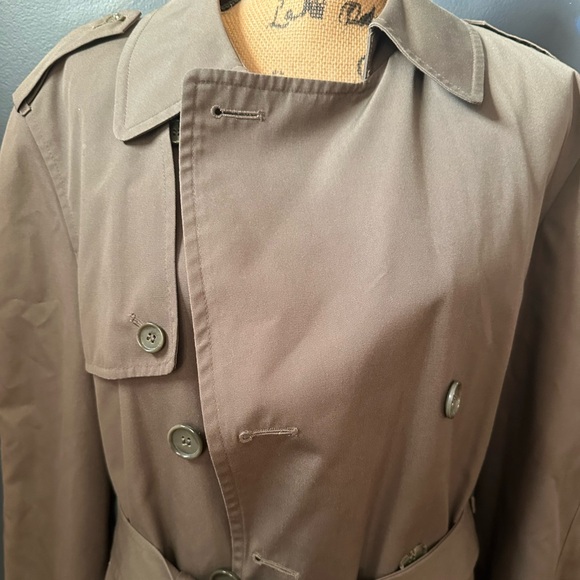 Womens Vintage London Fog Trench Coat Fully Lined Size 40S - Picture 5 of 11